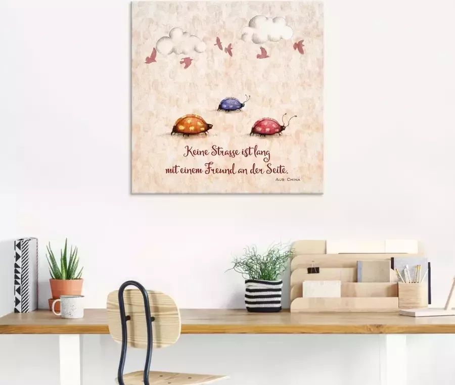 Artland Print op glas Levenswijsheid vrienden - Foto 5