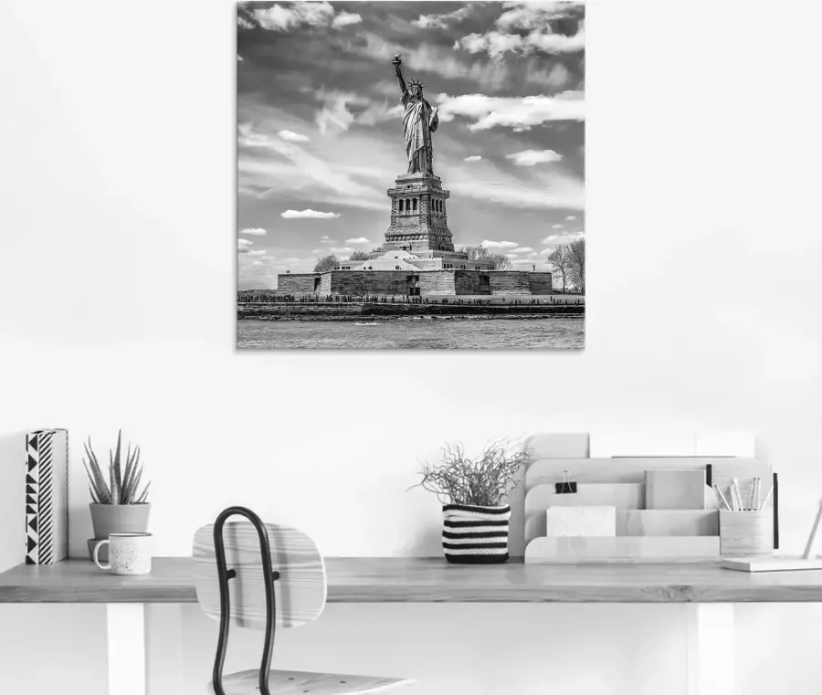 Artland Print op glas New York City Vrijheidsbeeld - Foto 6