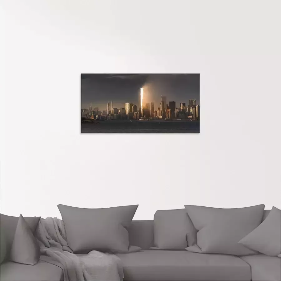 Artland Print op glas New York skyline I in verschillende maten - Foto 1