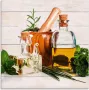 Artland Print op glas Olijfolie en kruiden keuken - Thumbnail 2