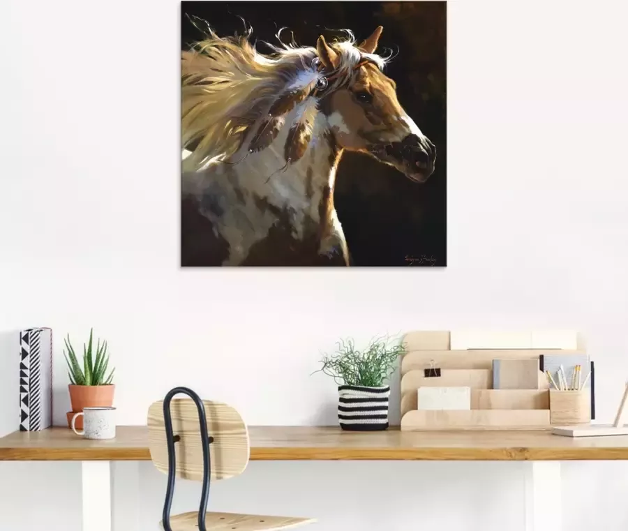 Artland Print op glas Paard in verschillende maten - Foto 2