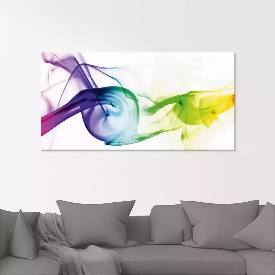 Artland Print op glas Rook abstract in verschillende maten