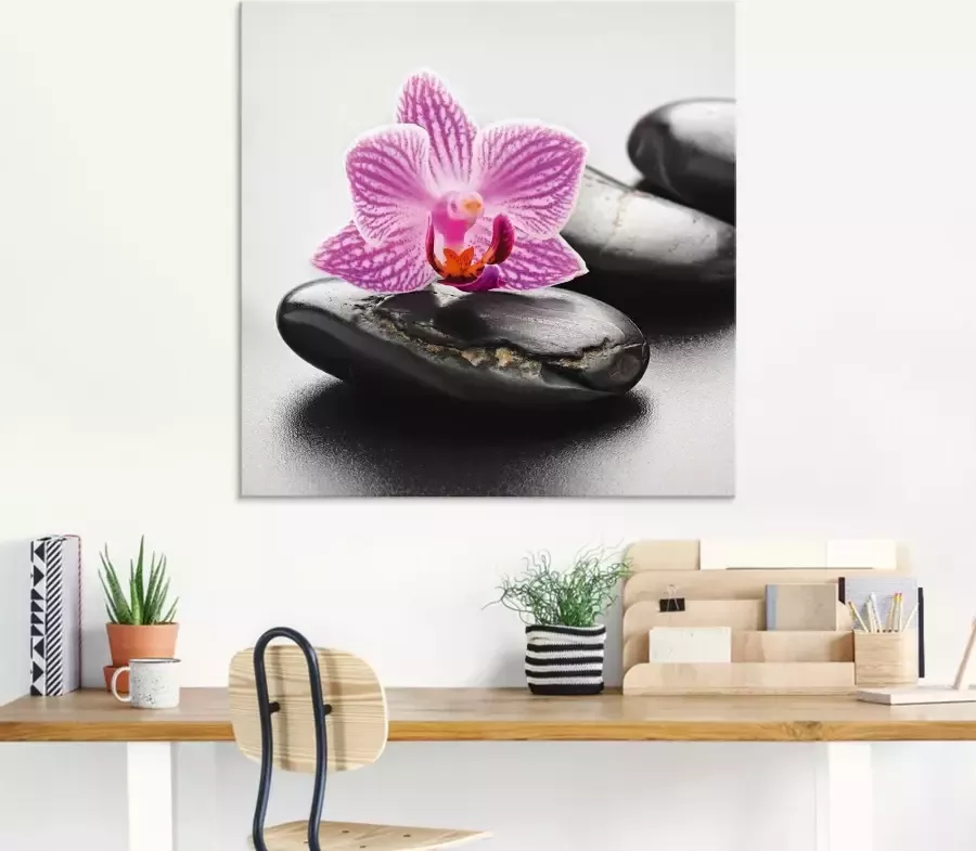 Artland Print op glas Spa-concept met zen stenen en orchidee - Foto 2