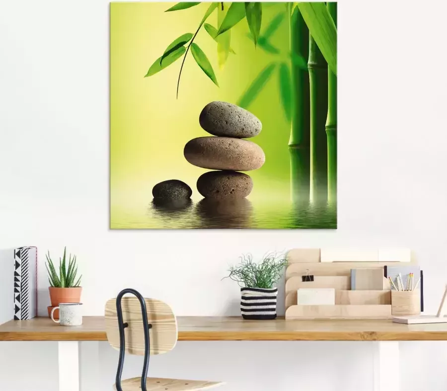 Artland Print op glas Spa stilleven in verschillende maten - Foto 4