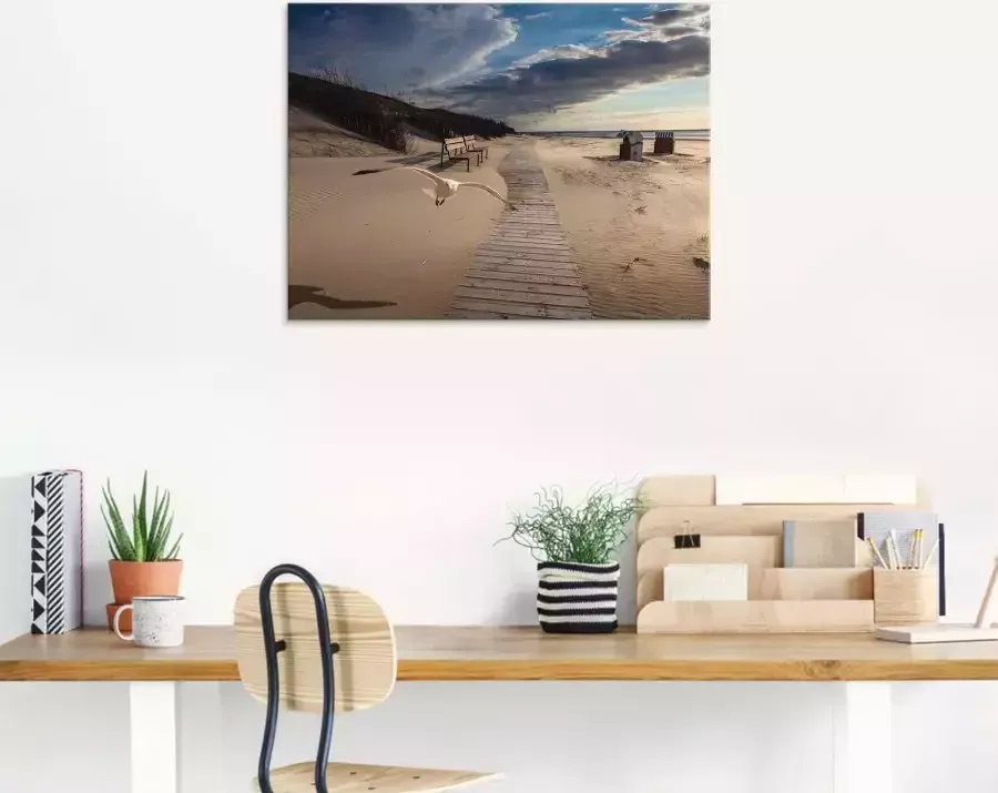 Artland Print op glas Strandimpressies in verschillende maten - Foto 5