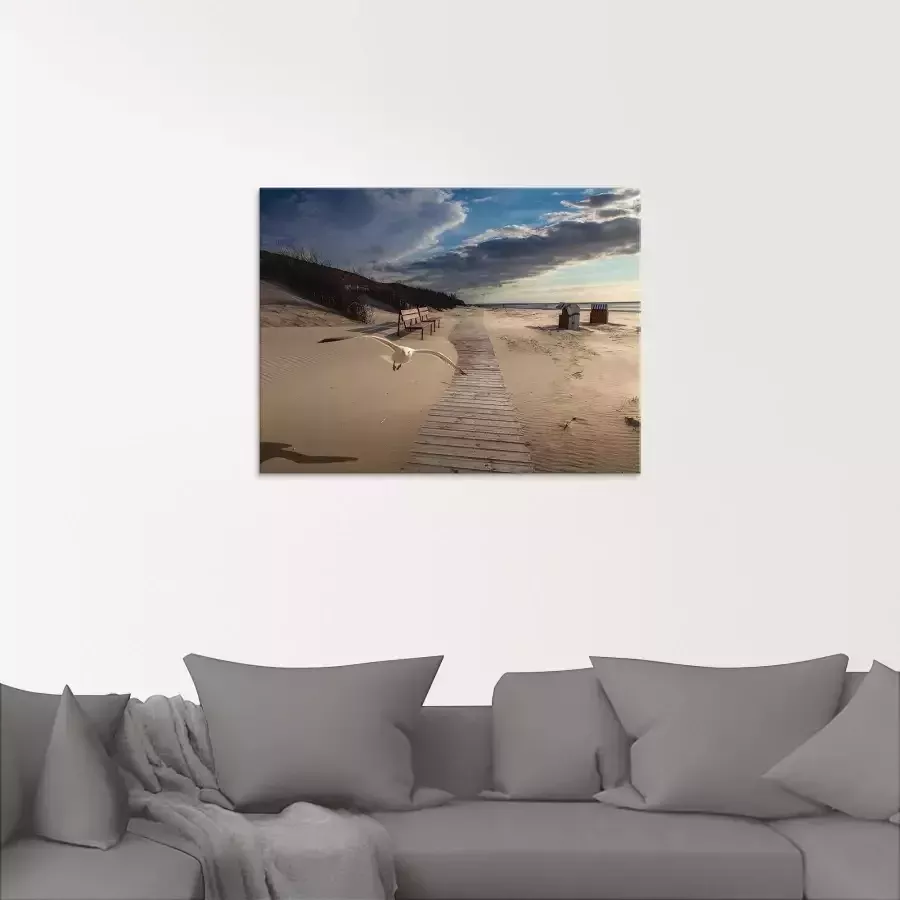 Artland Print op glas Strandimpressies in verschillende maten