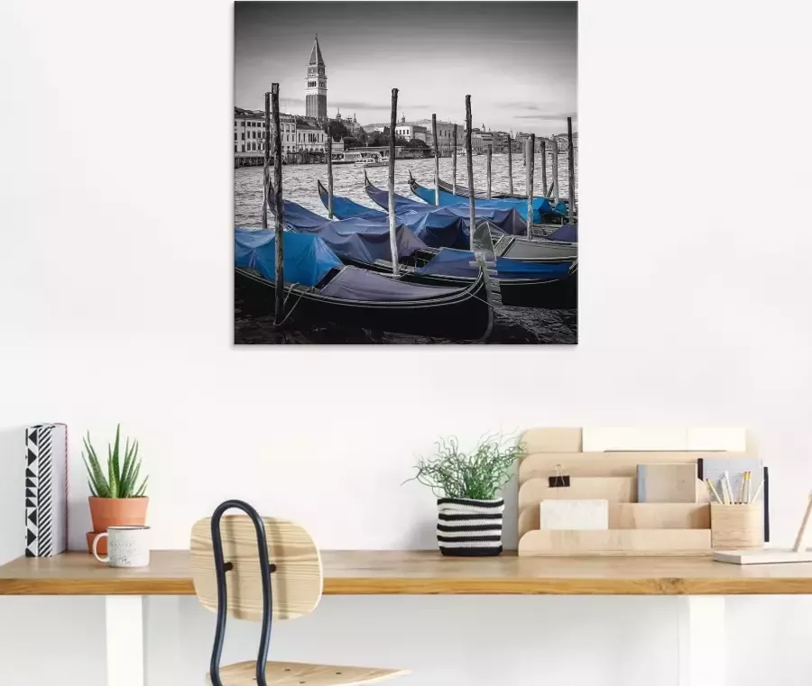 Artland Print op glas Venetië Canal Grande & Markustoren - Foto 2