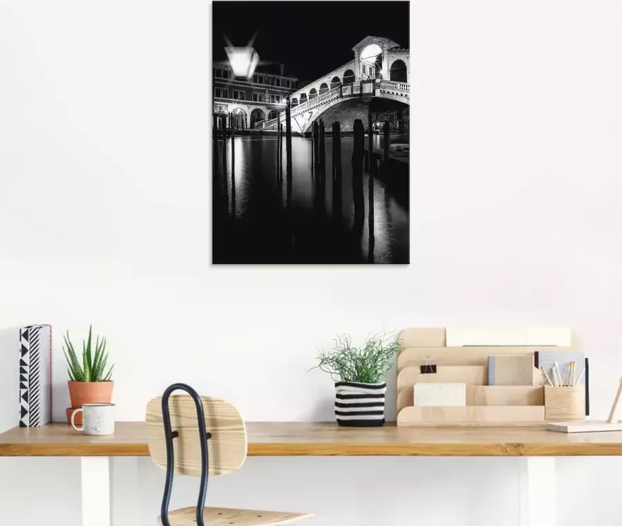 Artland Print op glas Venetië Canal Grande & Rialto brug I - Foto 2