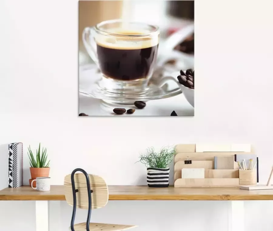 Artland Print op glas Vers espresso genot in verschillende maten - Foto 6