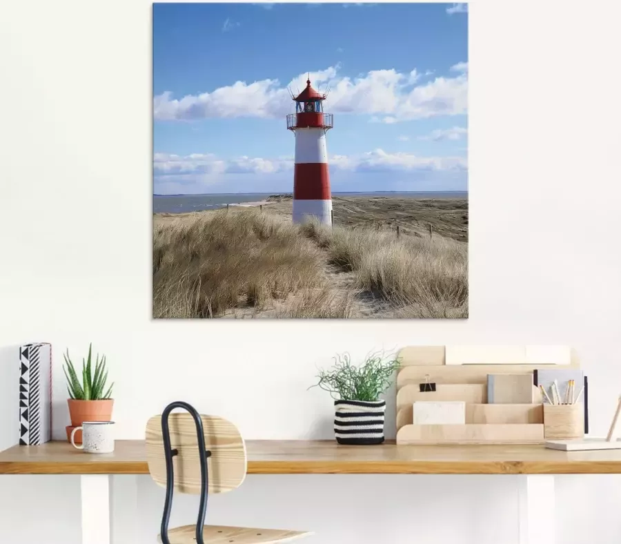 Artland Print op glas Vuurtoren Sylt in verschillende maten - Foto 4