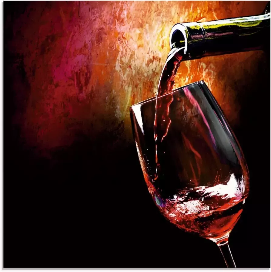 Artland Print op glas Wijn rode wijn in verschillende maten - Foto 1