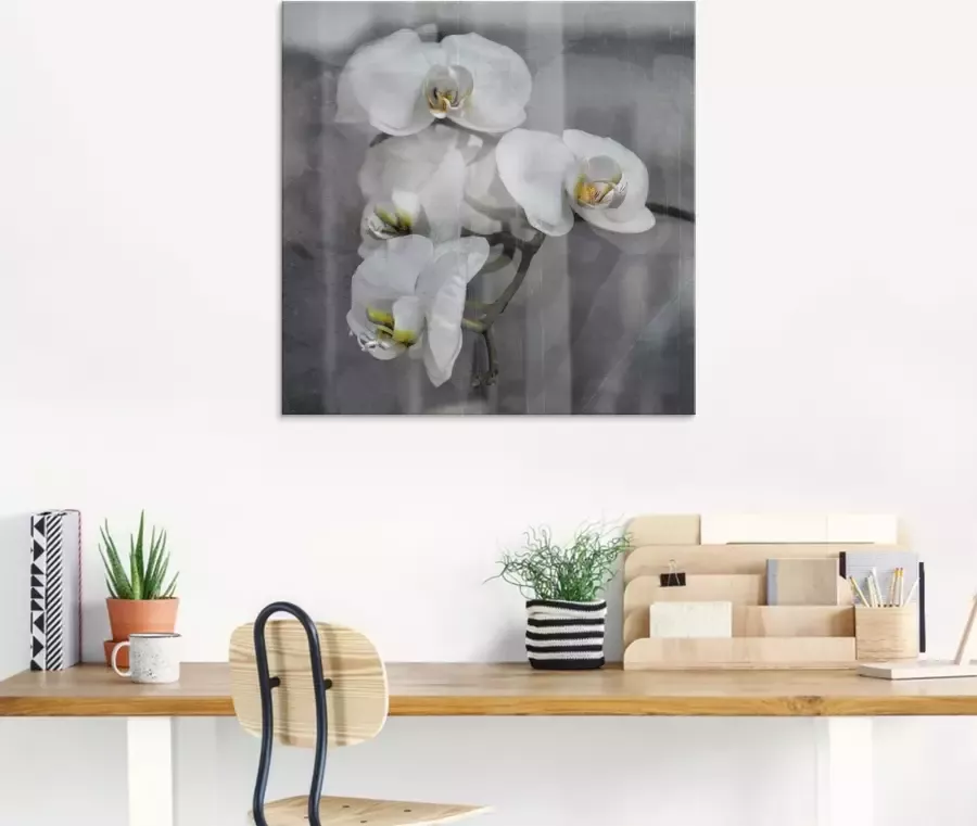 Artland Print op glas Witte orchideeën white orchidee - Foto 2