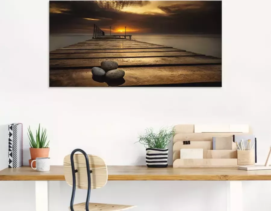 Artland Print op glas Zonsopkomst aan de Zwarte Zee - Foto 4