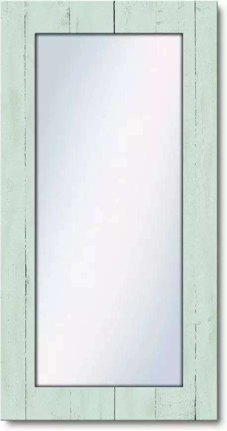 Artland Sierspiegel Het leven is mooi spiegel met lijst voor het hele lichaam wandspiegel met motiefrand landhuis - Foto 3