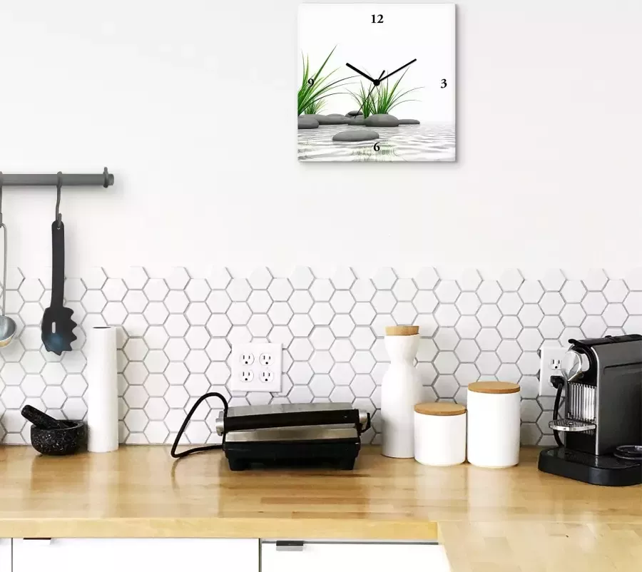 Artland Wandklok 3D stenen optioneel verkrijgbaar met kwarts- of radiografisch uurwerk geruisloos zonder tikkend geluid - Foto 7