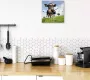 Artland Wandklok Holstein-koe met enorme tong geluidloos zonder tikkende geluiden niet tikkend geruisloos naar keuze: radiografische klok of kwartsklok moderne klok voor woonkamer keuken etc. stijl: modern - Thumbnail 2