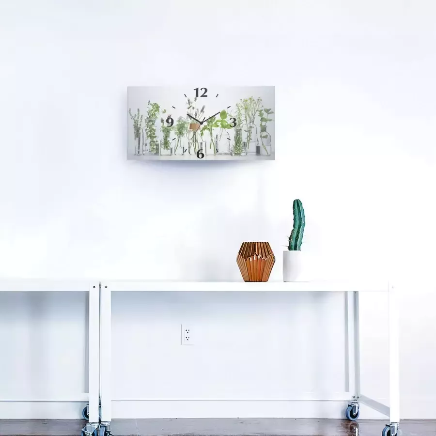 Artland Wandklok Oliën met kruiden 3d-look geschulpt met kwarts- of radiografisch uurwerk verschillende maten - Foto 8