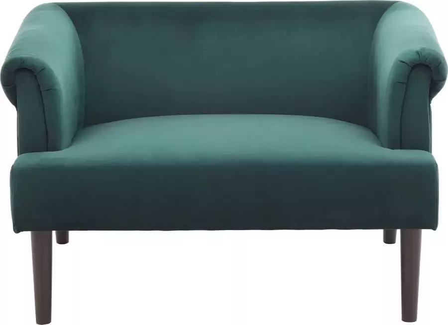 ATLANTIC home collection 1 5-zitsbank Charlie XXL-fauteuil met fluwelen hoes met golfvering - Foto 3