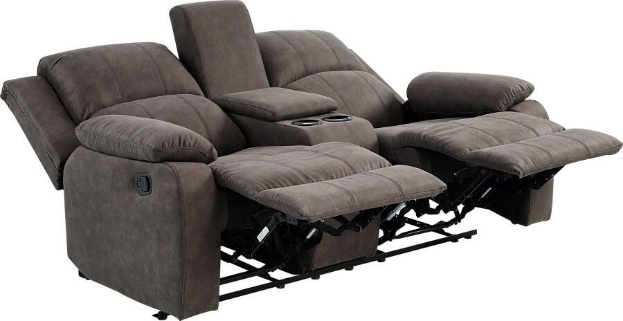 ATLANTIC home collection 2-zitsbank Cicero met relaxfunctie binnenvering en bekerhouder - Foto 9