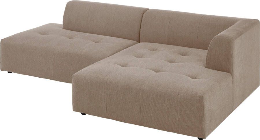 ATLANTIC home collection 3-zitsbank Leonardo Poef voetenbank Ottoman met XXL ligoppervlak - Foto 4