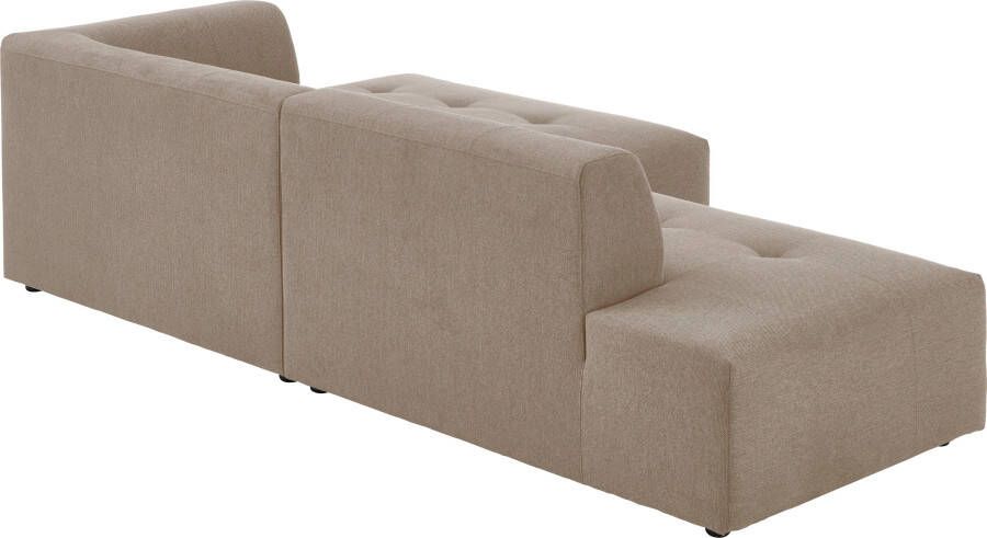 ATLANTIC home collection 3-zitsbank Leonardo Poef voetenbank Ottoman met XXL ligoppervlak - Foto 3