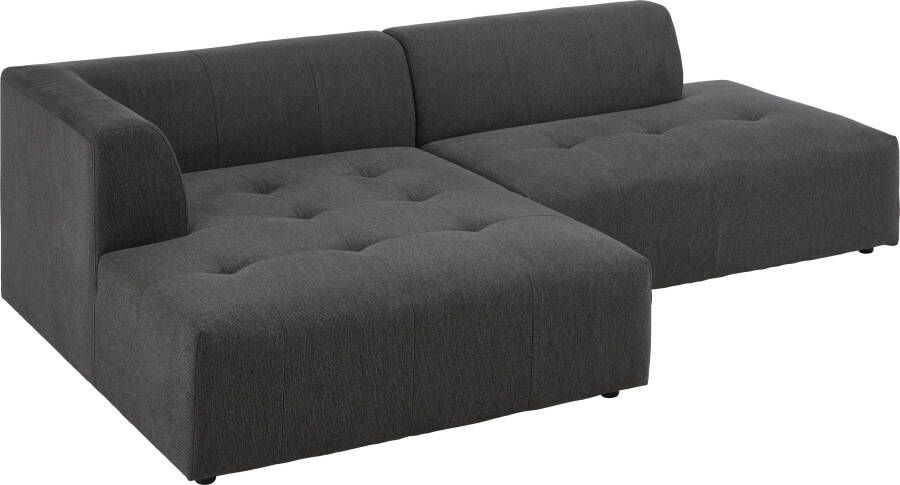 ATLANTIC home collection 3-zitsbank Leonardo Poef voetenbank Ottoman met XXL ligoppervlak - Foto 4