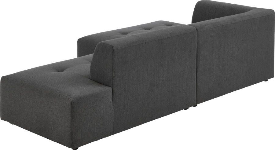 ATLANTIC home collection 3-zitsbank Leonardo Poef voetenbank Ottoman met XXL ligoppervlak - Foto 3