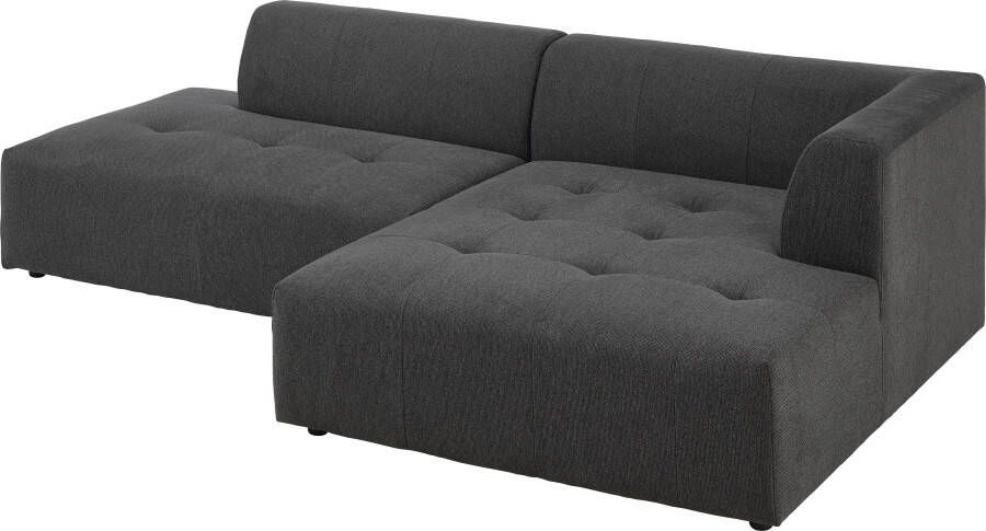 ATLANTIC home collection 3-zitsbank Leonardo Poef voetenbank Ottoman met XXL ligoppervlak - Foto 4