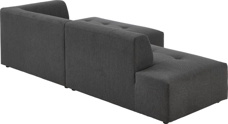 ATLANTIC home collection 3-zitsbank Leonardo Poef voetenbank Ottoman met XXL ligoppervlak - Foto 3