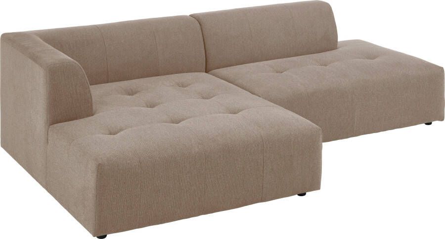 ATLANTIC home collection 3-zitsbank Leonardo Poef voetenbank Ottoman met XXL ligoppervlak - Foto 4