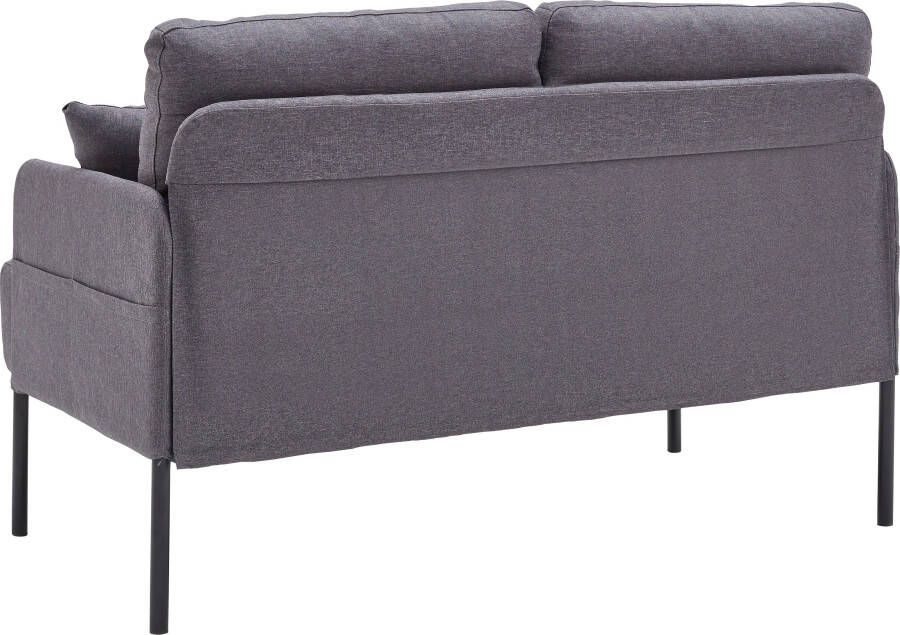 ATLANTIC home collection Bank GLENN met zijzak rugkussen en golfvering