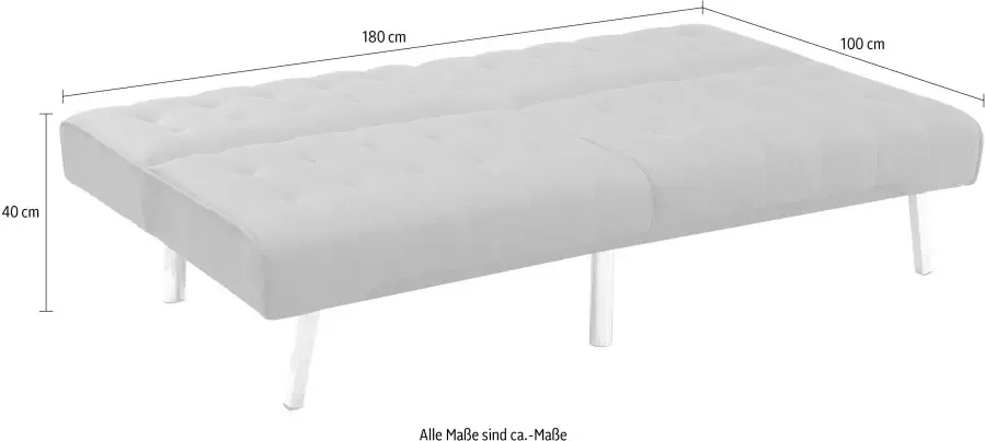 ATLANTIC home collection Bank Pierre met verstelbare rugleuning met golfvering - Foto 10