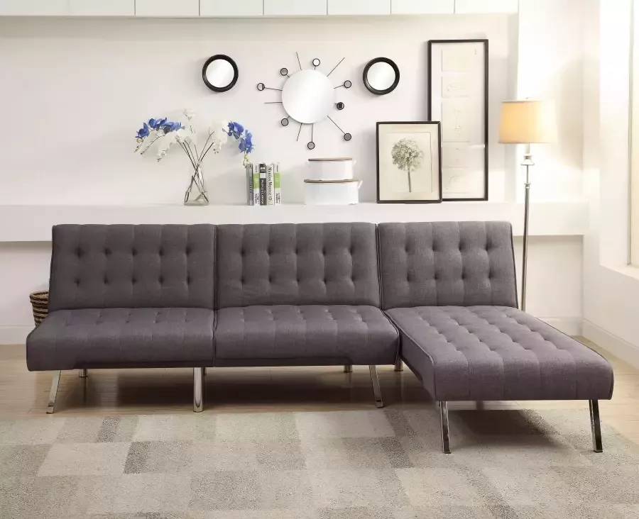 ATLANTIC home collection Bank Pierre met verstelbare rugleuning met golfvering - Foto 3