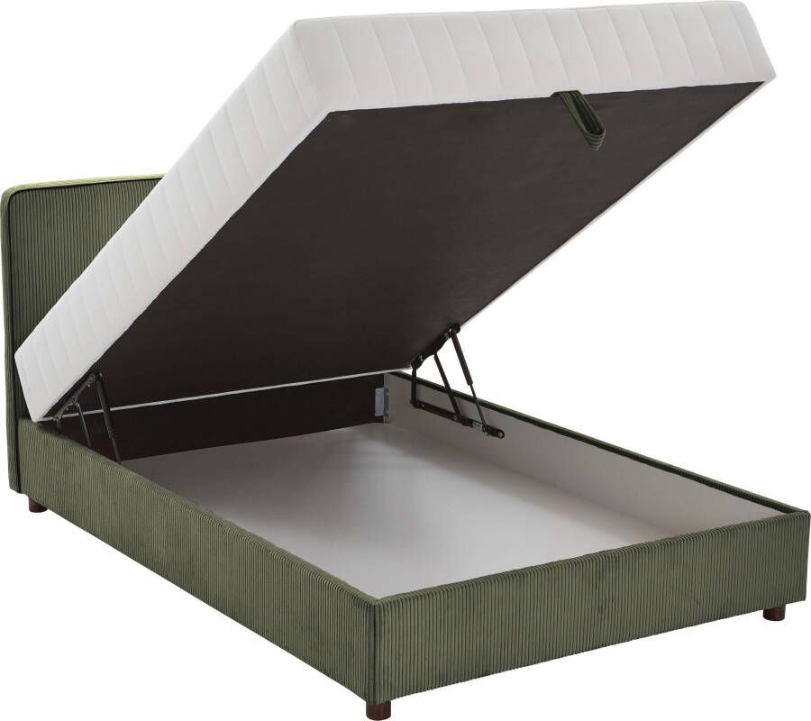 ATLANTIC home collection Bed Corinna Boxspring bed incl. opbergruimte ribfluweel verkrijgbaar in verschillende breedtes