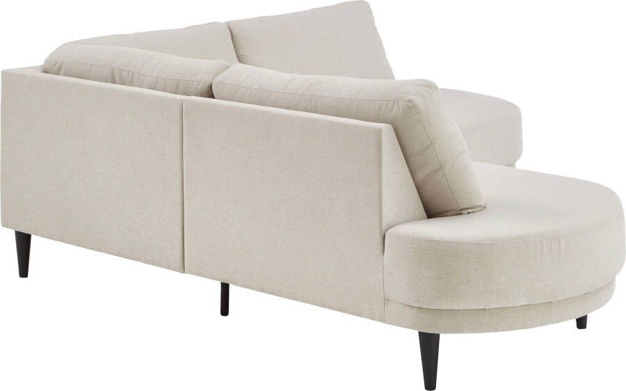 ATLANTIC home collection Hoekbank Ronny L-vorm optioneel in beige met nosagvering - Foto 2