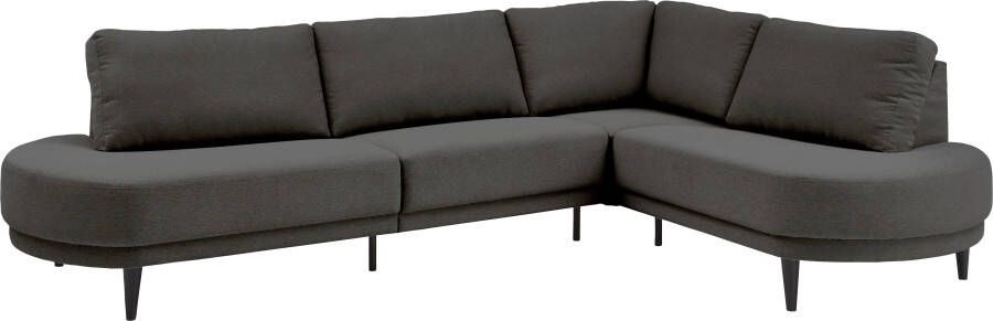 ATLANTIC home collection Hoekbank Ronny L-vorm met golvenondersteuning rechts links monteerbaar - Foto 4