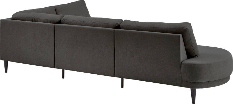ATLANTIC home collection Hoekbank Ronny L-vorm met golvenondersteuning rechts links monteerbaar - Foto 2