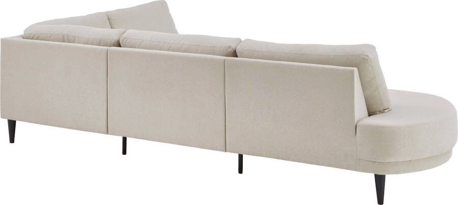 ATLANTIC home collection Hoekbank Ronny L-vorm met golvenondersteuning rechts links monteerbaar - Foto 2