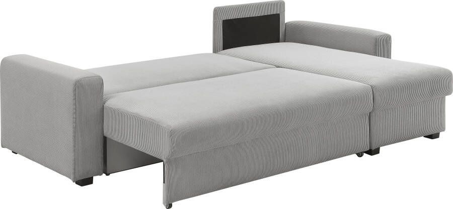 ATLANTIC home collection Hoekbank Dublin L-vorm Slaapfunctie en bedkist récamier links of rechts te monteren - Foto 7