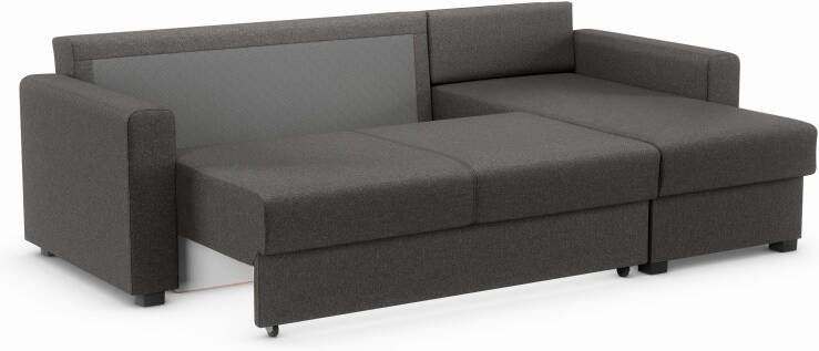 ATLANTIC home collection Hoekbank Dublin L-vorm Slaapfunctie en bedkist récamier links of rechts te monteren - Foto 9