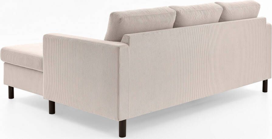 ATLANTIC home collection Hoekbank Tea L-vorm Hoekbank vrij plaatsbaar en récamier aan beide kanten te monteren - Foto 3