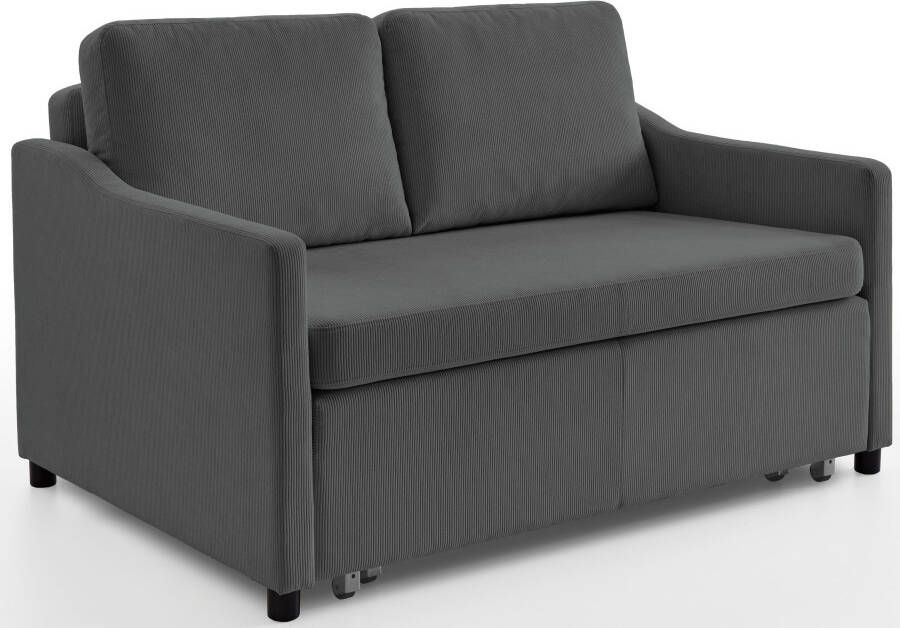 ATLANTIC home collection Slaapbank Anella met cordbekleding met slaapfunctie vrij plaatsbaar - Foto 4