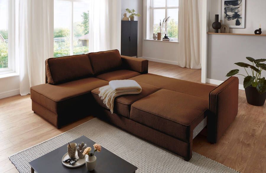 ATLANTIC home collection Slaapbank Chill Hoekbank met slaapfunctie en bedlade - Foto 3