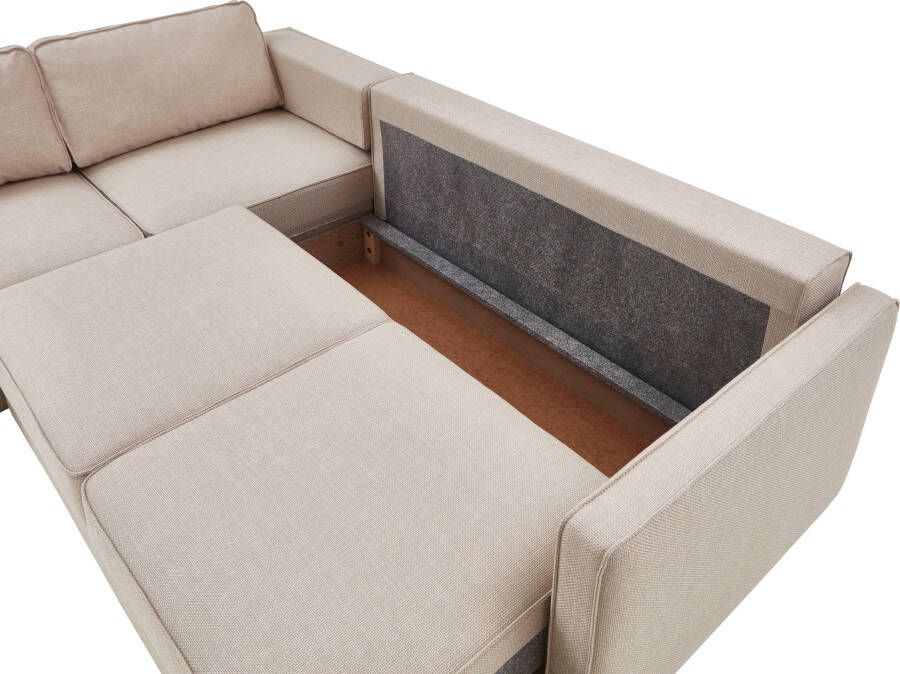 ATLANTIC home collection Slaapbank Chill Hoekbank met slaapfunctie en bedlade
