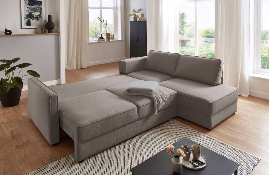 ATLANTIC home collection Slaapbank Chill Hoekbank met slaapfunctie en bedlade - Foto 3