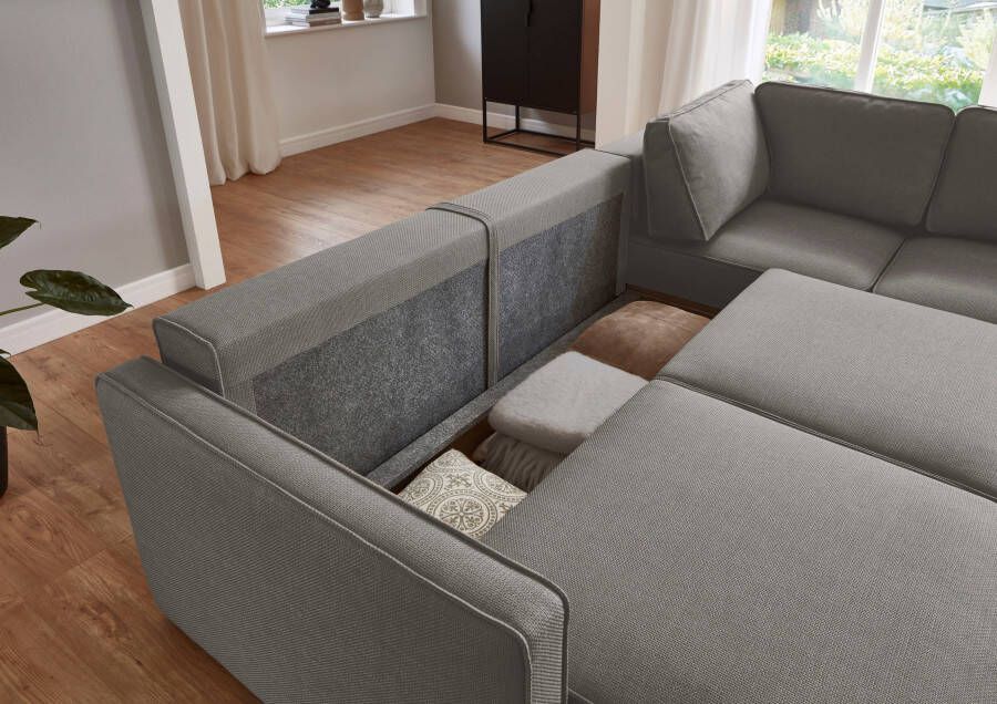 ATLANTIC home collection Slaapbank Chill Hoekbank met slaapfunctie en bedlade - Foto 2