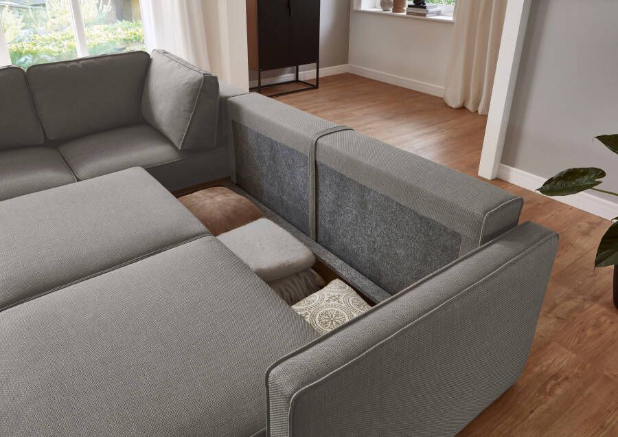 ATLANTIC home collection Slaapbank Chill Hoekbank met slaapfunctie en bedlade - Foto 2