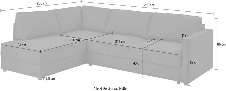 ATLANTIC home collection Slaapbank Chill Hoekbank met slaapfunctie en bedlade - Foto 8