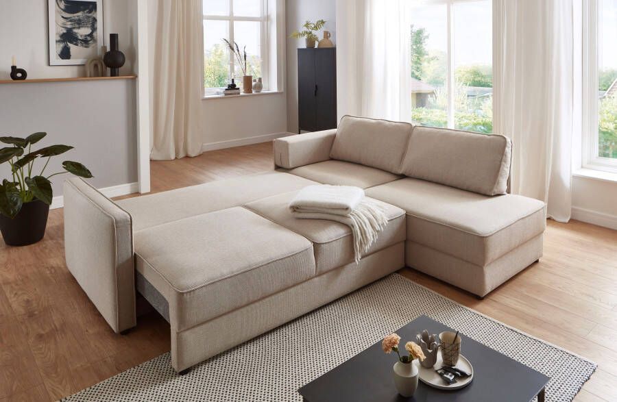 ATLANTIC home collection Slaapbank Chill Hoekbank met slaapfunctie en bedlade - Foto 3