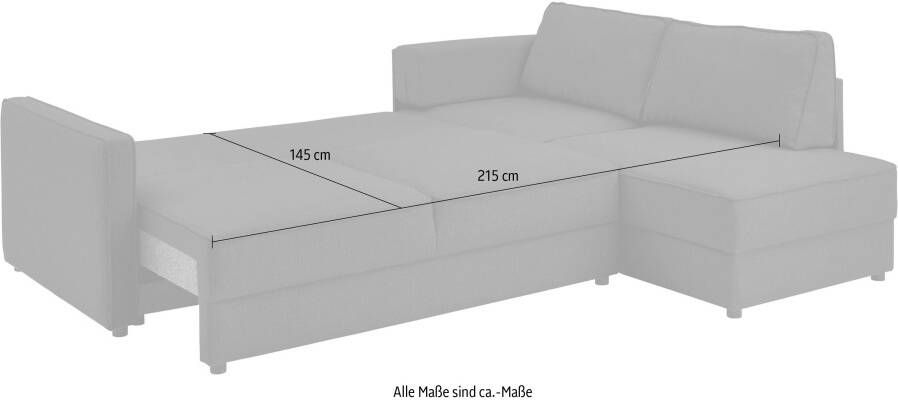 ATLANTIC home collection Slaapbank Chill Hoekbank met slaapfunctie en bedlade - Foto 6